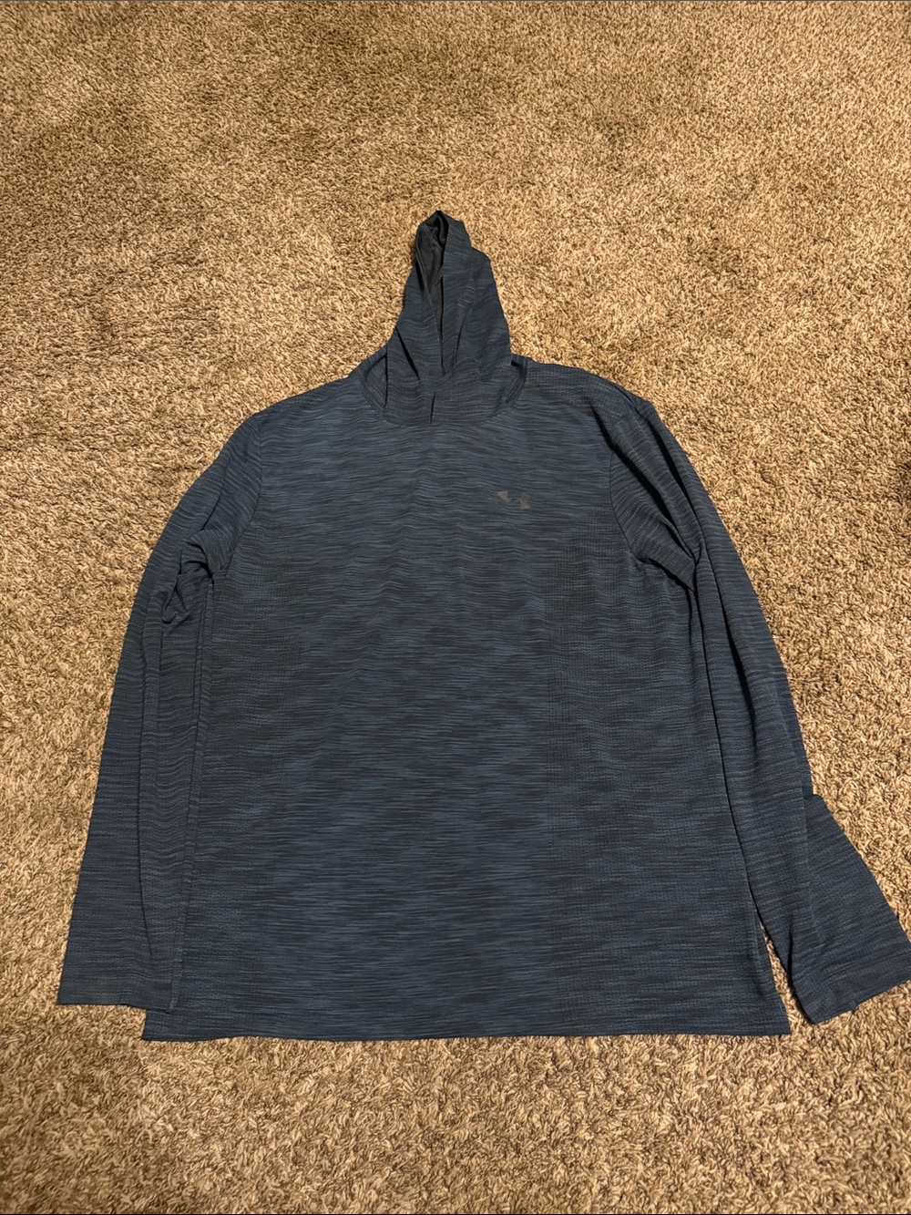 Under Armour Men's Blue Heathered Threadborne Hoodie
